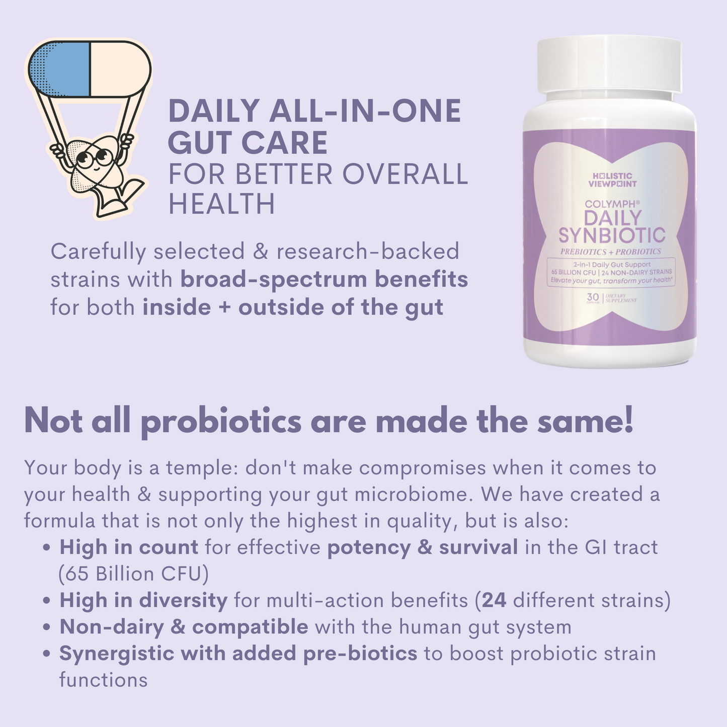 The CoLymph® Daily Synbiotic: 2-in-1 blend & powerful for gut health