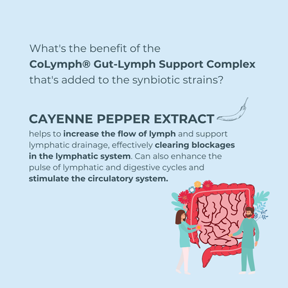 The CoLymph® Lymphbiotic: 3-in-1 synbiotic for gut-lymph support