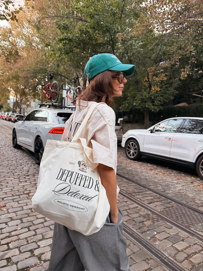 Detoxed & Depuffed Canvas Tote Bag