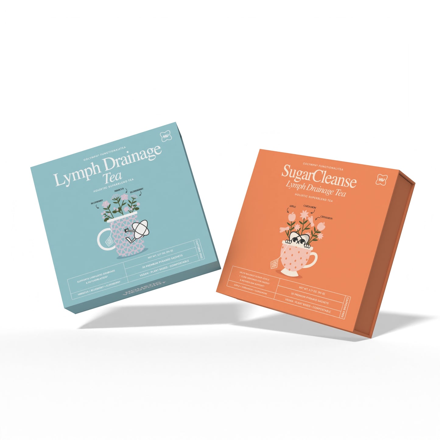 functional herbal tea duo