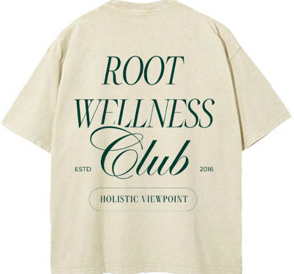 Root-Wellness Club Oversized T-Shirt – Holistic Viewpoint
